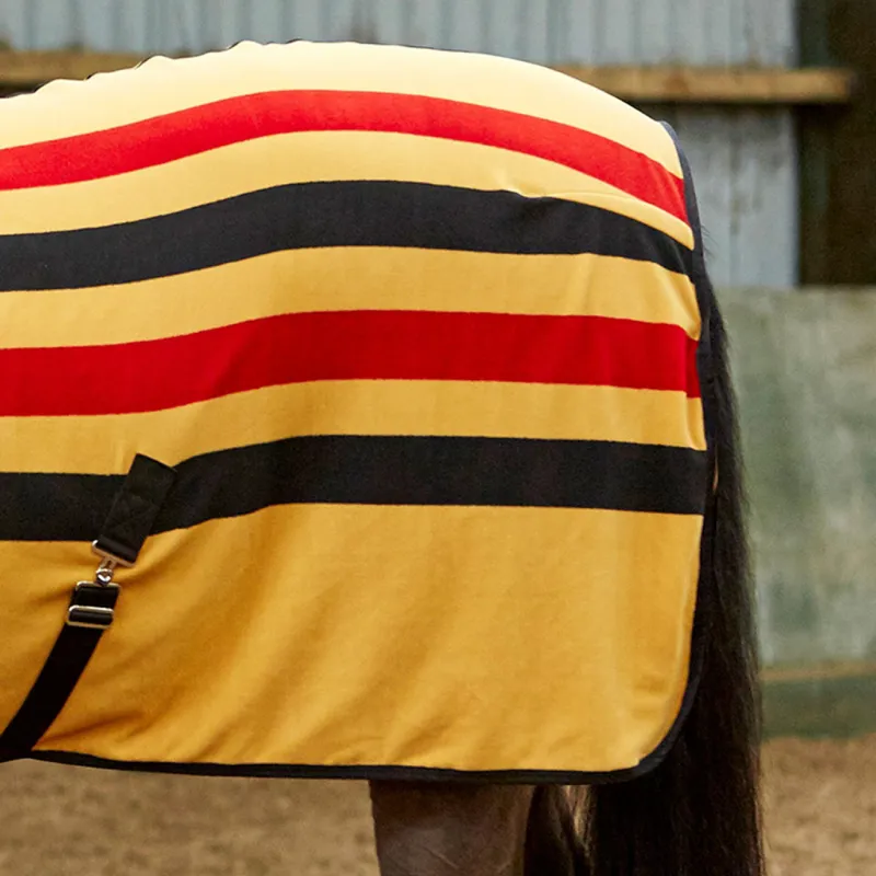 Whitaker Aintree Fleece Stripe Rug - Yellow Stripe-2