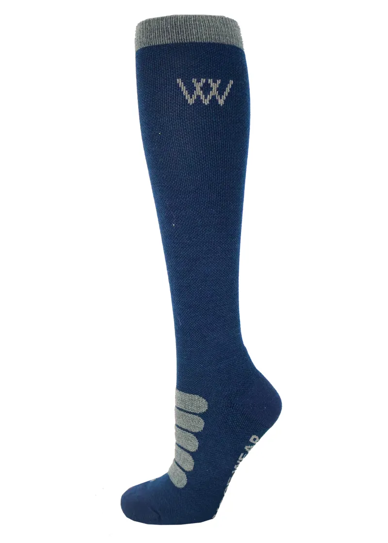 Woof Wear Long Winter Tech Riding Sock - Navy