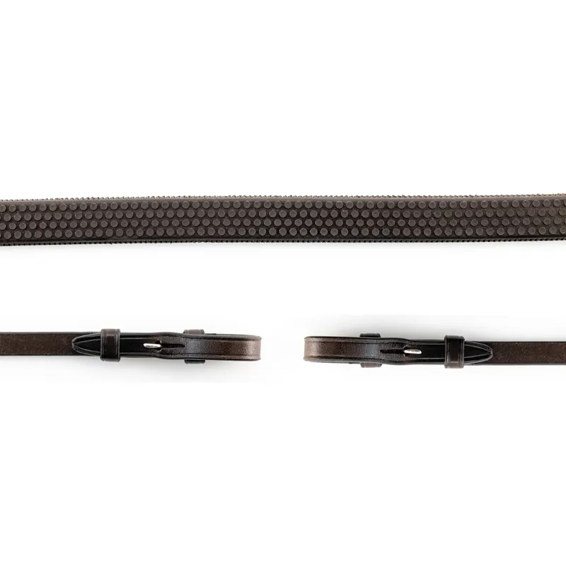 Country Direct Ultra Flex Grip Reins - Havana-1