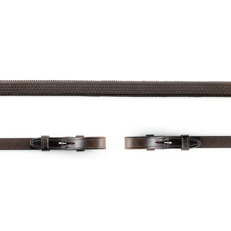 Country Direct Ultra Flex Grip Reins - Havana-2
