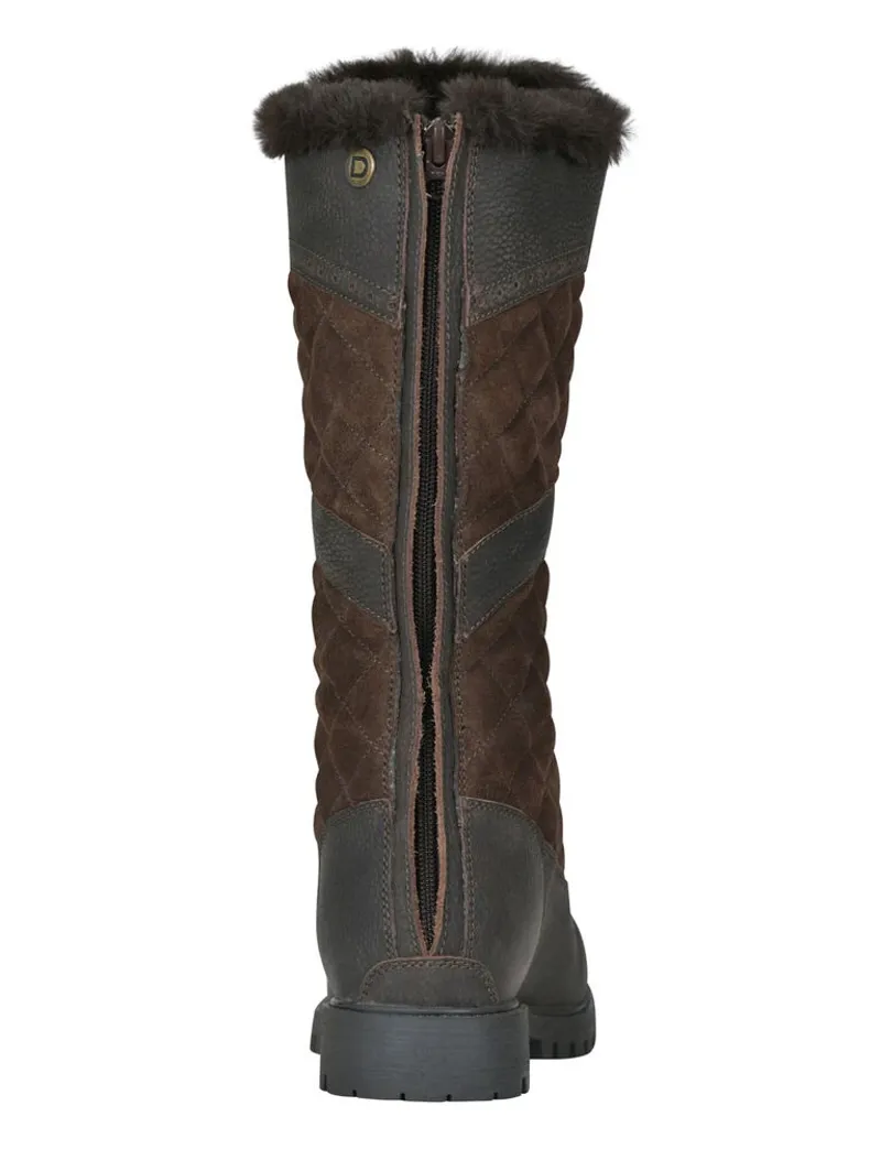 Dublin Yukon Ladies Quilt Country Boots - Chocolate Brown-6