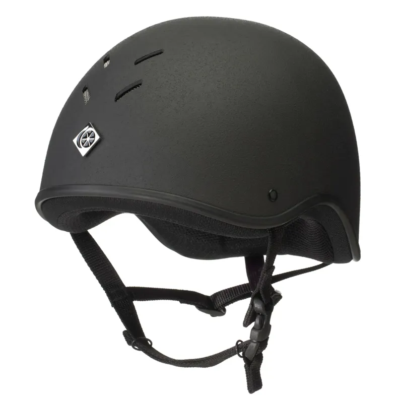 Charles Owen Young Riders Jockey Skull Riding Hat - Black