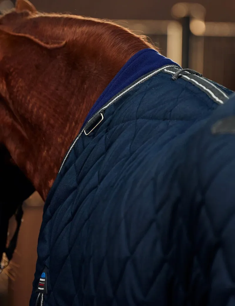 WeatherBeeta ComFiTec 1000D 220g Diamond Quilt Stable Rug Detach-A-Neck - Navy/Charcoal -3