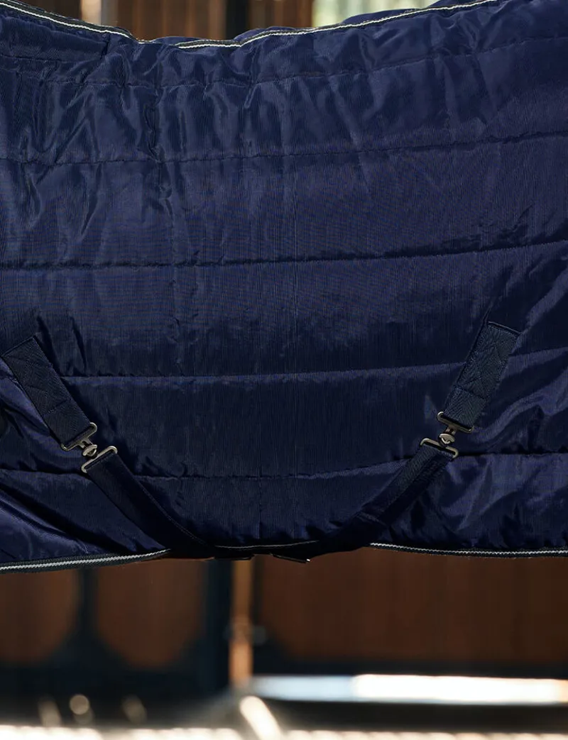 WeatherBeeta ComFiTec PP Channel 220g Quilt Stable Detach-A-Neck Rug - Navy/Charcoal -5