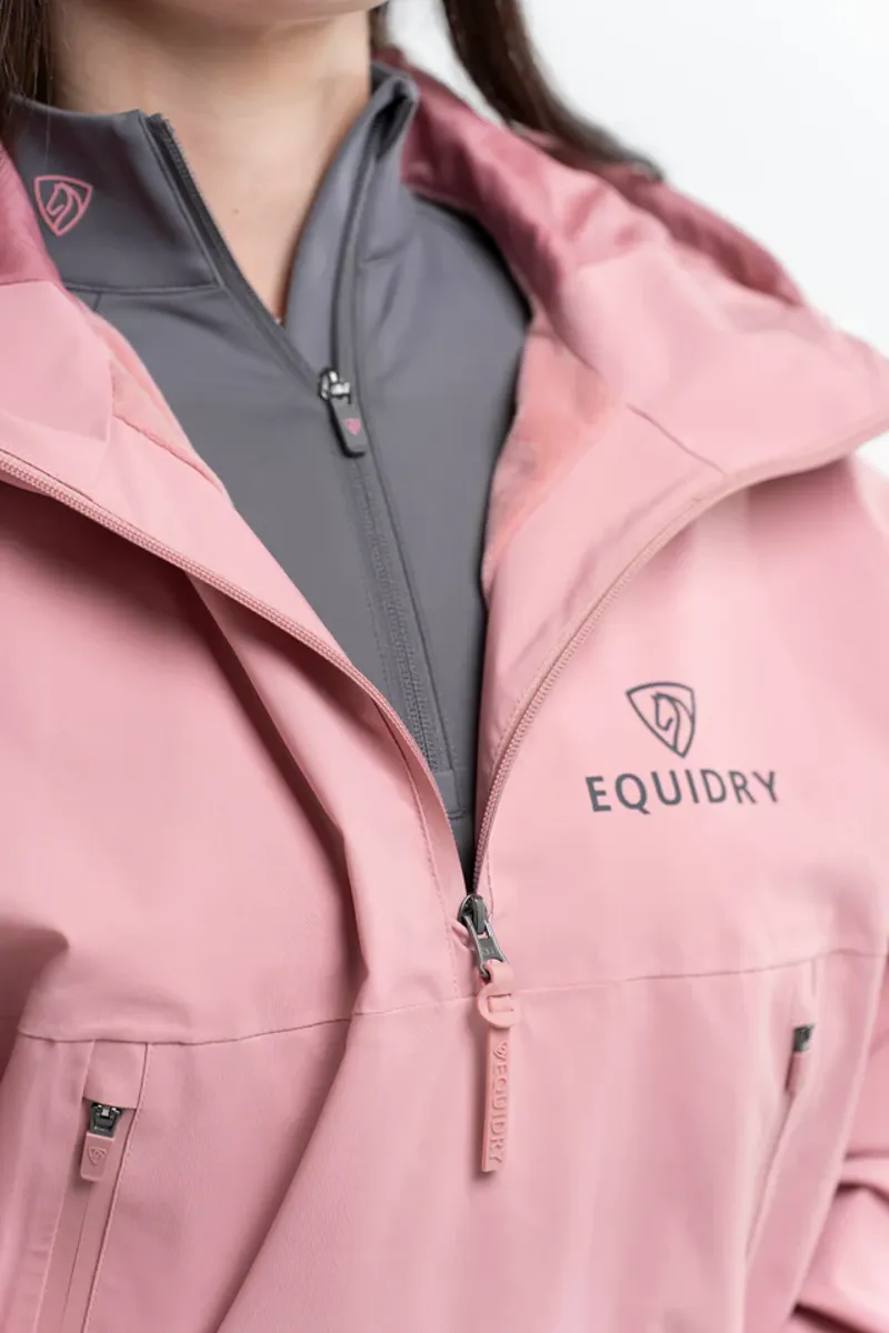 EQUIDRY Women's Waterproof Storm Smock - Pale Pink-2