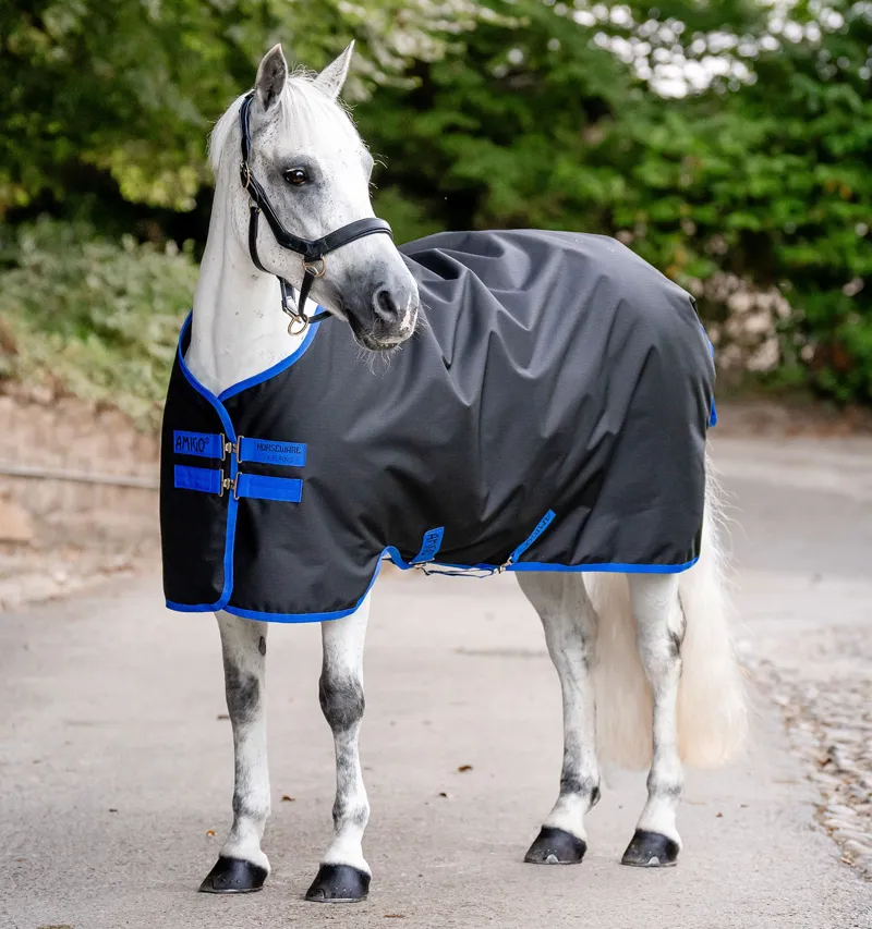 Horseware Ireland Amigo Ripstop 900D Turnout 100g Rug - Black/Classic Blue