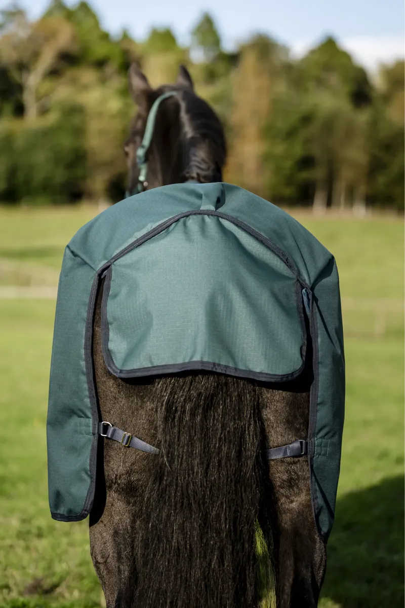 Horseware Amigo Ripstop 900D 0g Turnout Rug - Dynasty Green/Navy/Silver-8