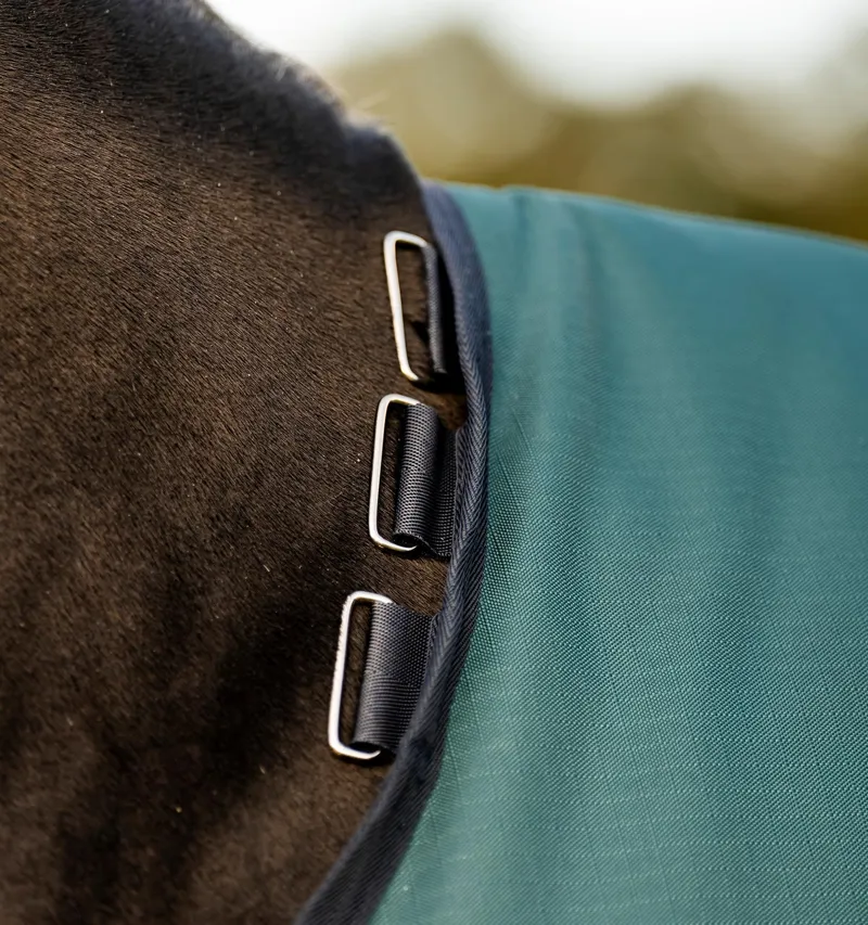 Horseware Amigo Ripstop 900D 50g Fleece Lined Turnout Rug - Dynasty Green-3