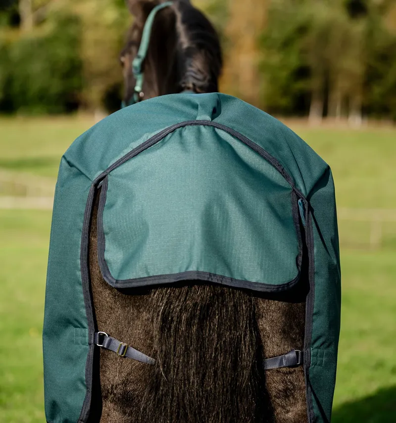 Horseware Amigo Ripstop 900D 50g Fleece Lined Turnout Rug - Dynasty Green-2