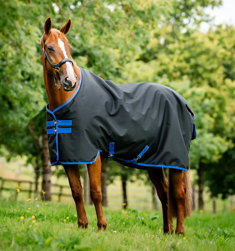 Horseware Amigo Ripstop 900D 50g Fleece Lined Turnout Rug - Black/Classic Blue