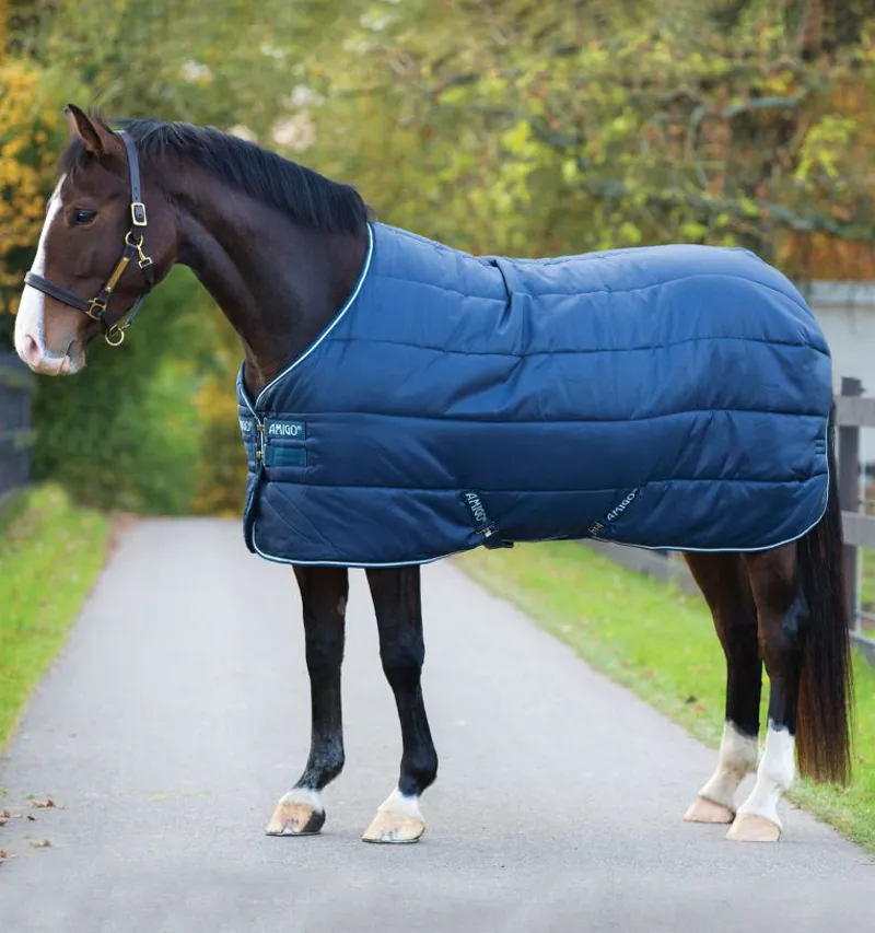 Horseware Amigo 100g Insulator Stable Rug - Navy/White