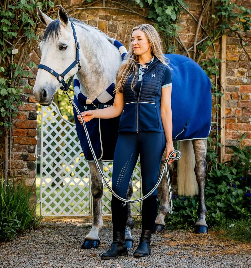 Horseware Ireland Newmarket Cosy Fleece Cooler Rug - Witney Navy-8