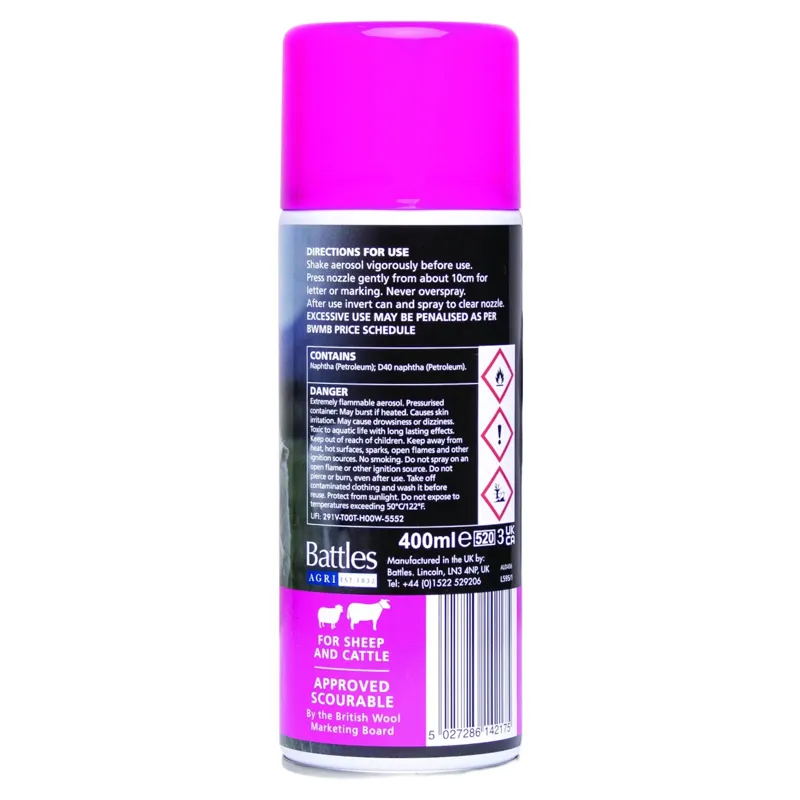 Agrimark Marker Spray 400ml - Pink-1