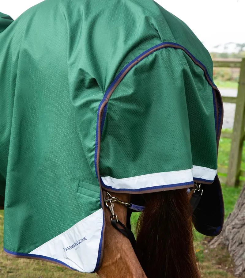 Premier Equine Akoni 0g Turnout Rug with Classic Neck Cover - Green-4