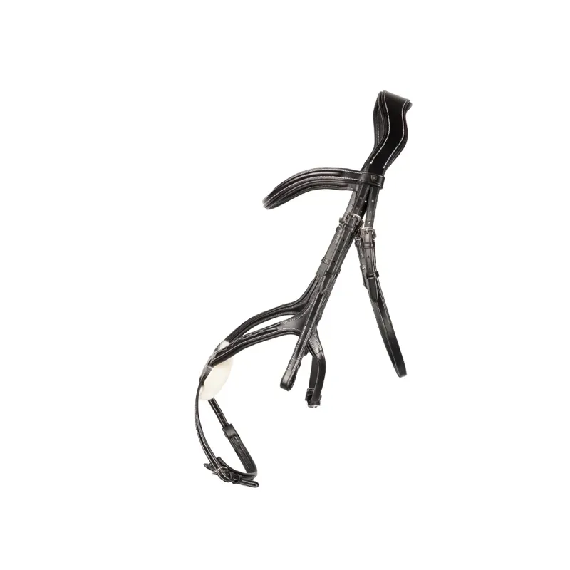 Hy Equestrian ProPresicce Pelle Grackle Leather Bridle - Black/Silver