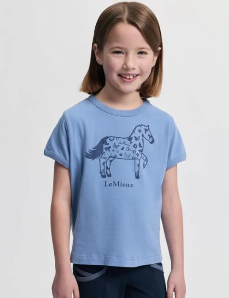 LeMieux Mini Alex T-Shirt - Powder Blue-1