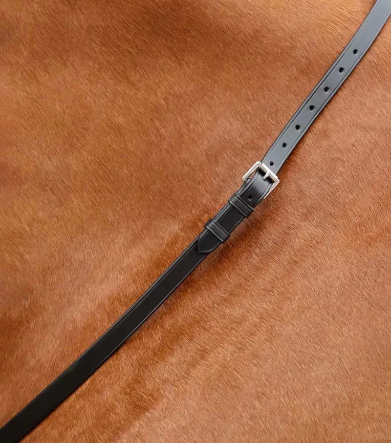 Premier Equine Altino Horse Neck Strap - Black - Full-3