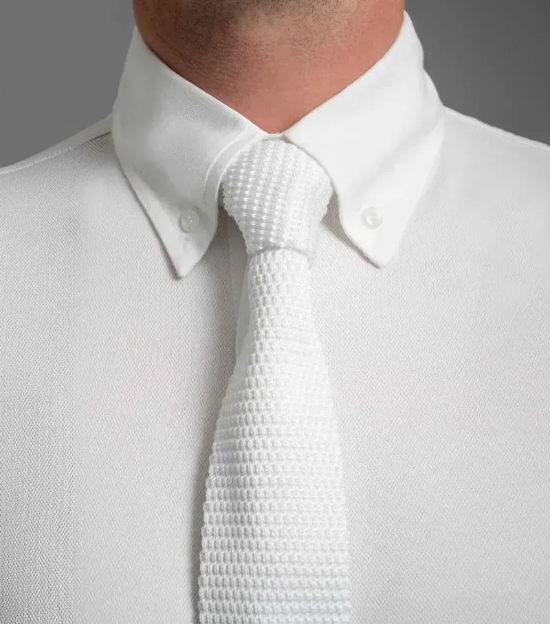 Premier Equine Men's Antonio Short Sleeve Show Shirt - White-5