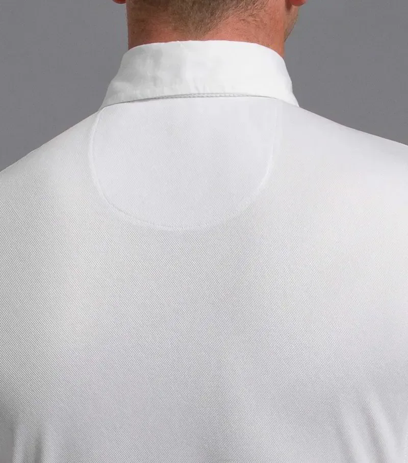 Premier Equine Men's Antonio Short Sleeve Show Shirt - White-6