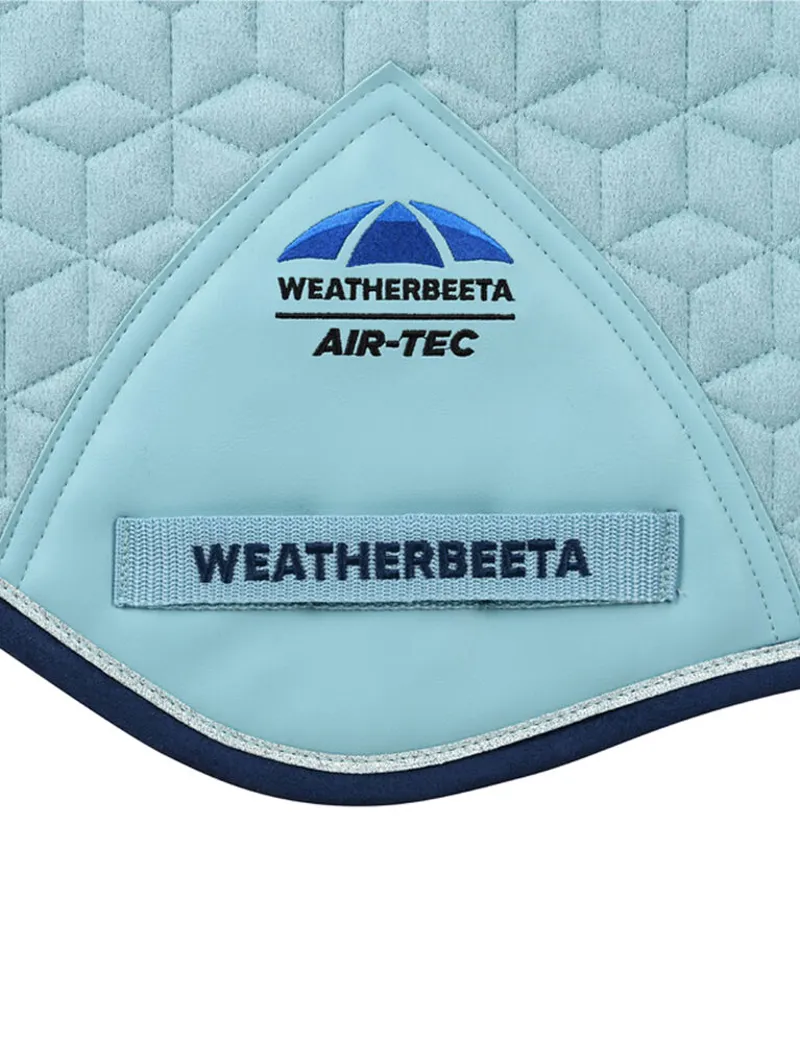 WeatherBeeta Suede Elite Air-Tec Jump Shaped Saddle Pad - Aqua-2