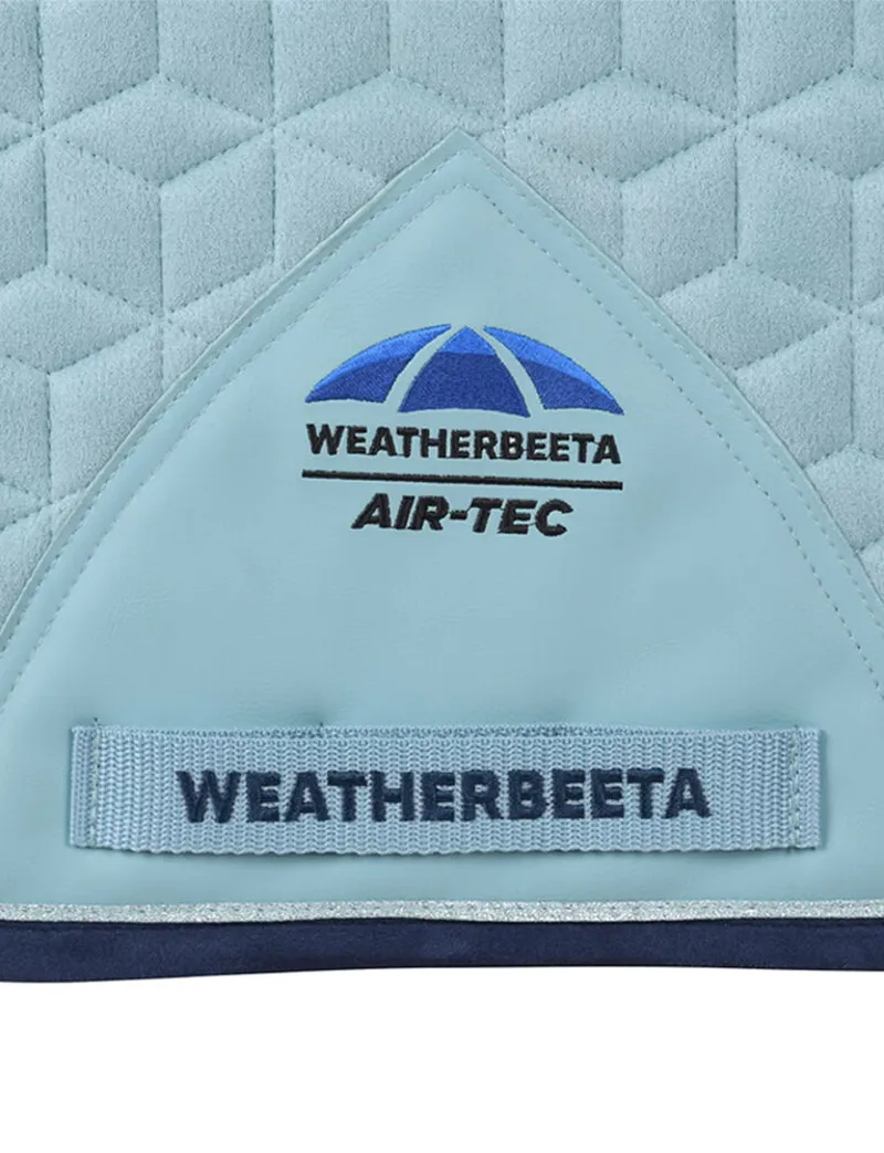 WeatherBeeta Suede Elite Air-Tec Dressage Saddle Pad - Aqua-5