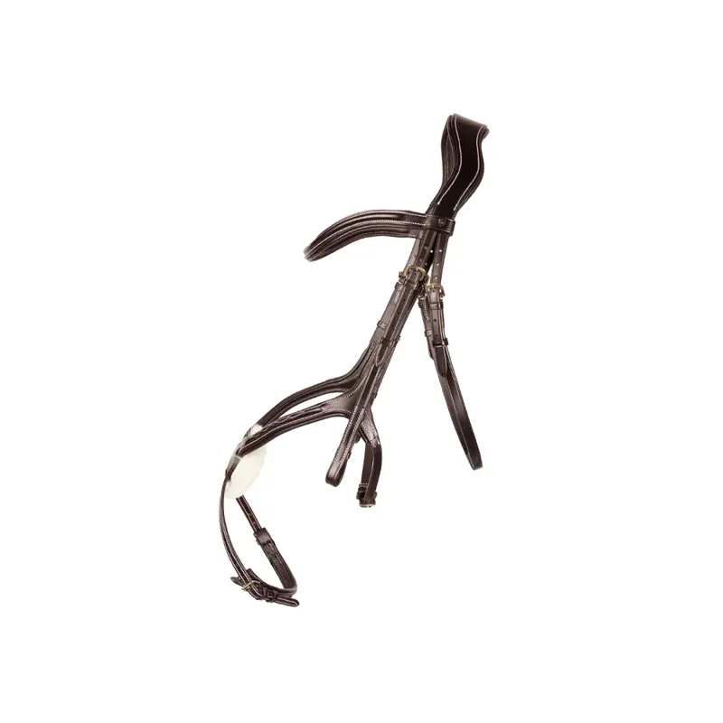 Hy Equestrian ProPresicce Pelle Grackle Leather Bridle - Brown/Brass