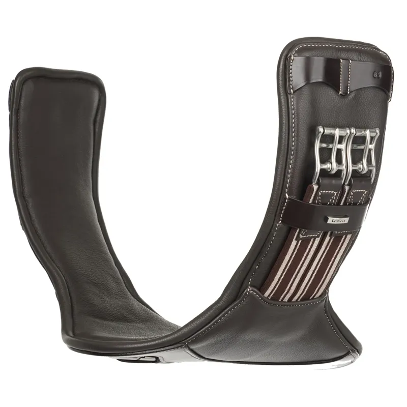 LeMieux Arika Contoured Short Stud Girth - Brown-1