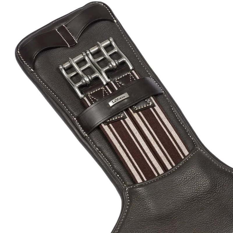 LeMieux Arika Contoured Short Stud Girth - Brown-3