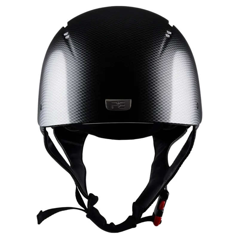 Premier Equine Artemis Gloss Jockey Skull - Carbon Shield Black-2