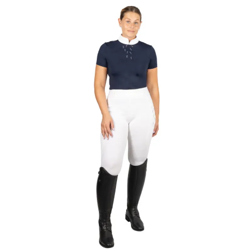 Hy Equestrian Roka Reign Riding Tights - White