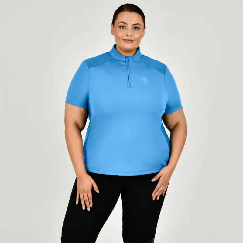 Dublin Curve Ladies Autumn Sally Long Sleeve Riding Top - Legion Blue