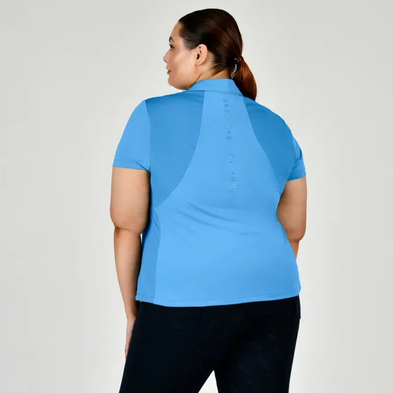 Dublin Curve Ladies Autumn Sally Long Sleeve Riding Top - Legion Blue-2