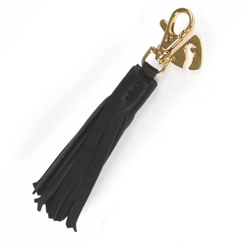 Shires Aubrion Tassel Keyring - Black