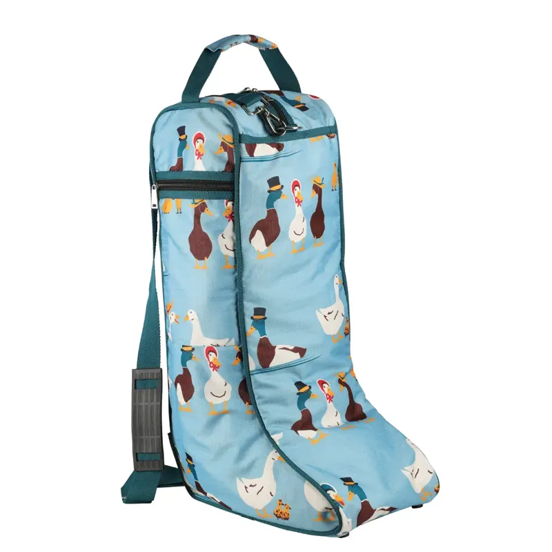 Hy Equestrian Ay Up Duck Boot Bag - Blue/Turquoise