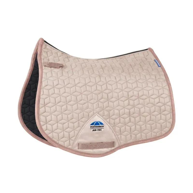 WeatherBeeta Suede Elite Air-Tec All Purpose Saddle Pad - Rose Quartz-1