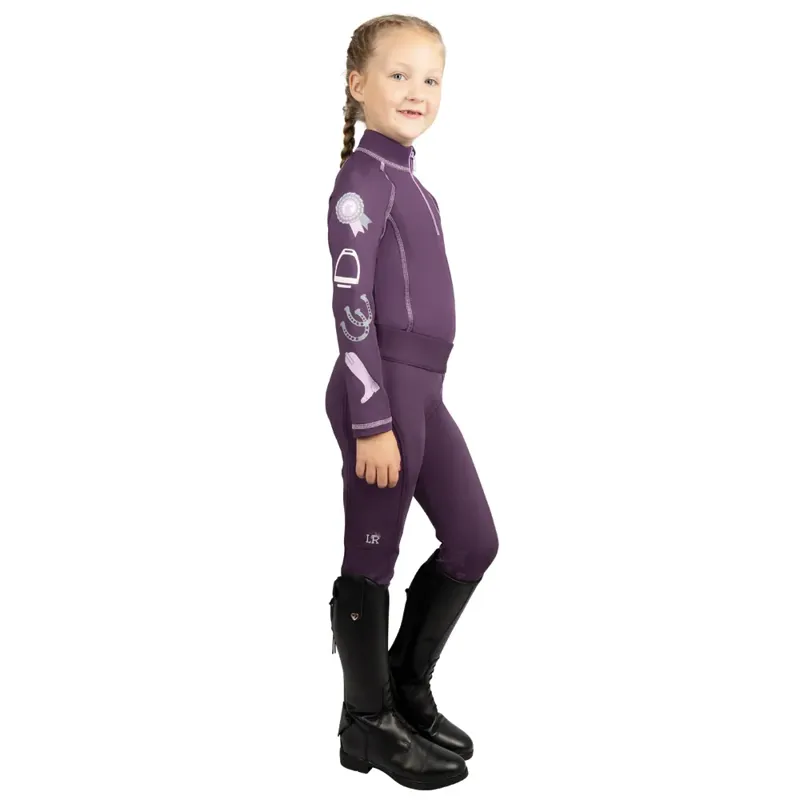 Little Rider Giddy Up Gymkhana Base Layer - Purple/Lilac