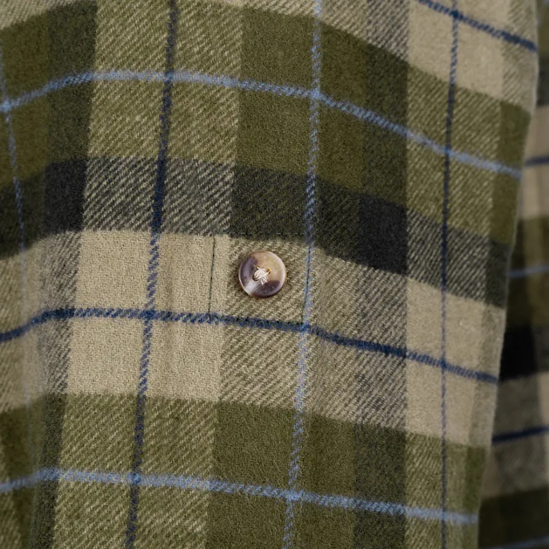 Jack Pyke Mens Bleasdale Heavy Flannel Shirt - Green-6