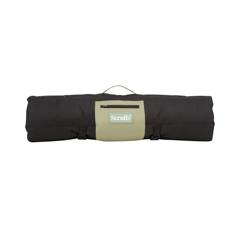 Scruffs Expedition Roll Up Travel Pet Bed - Khaki Green