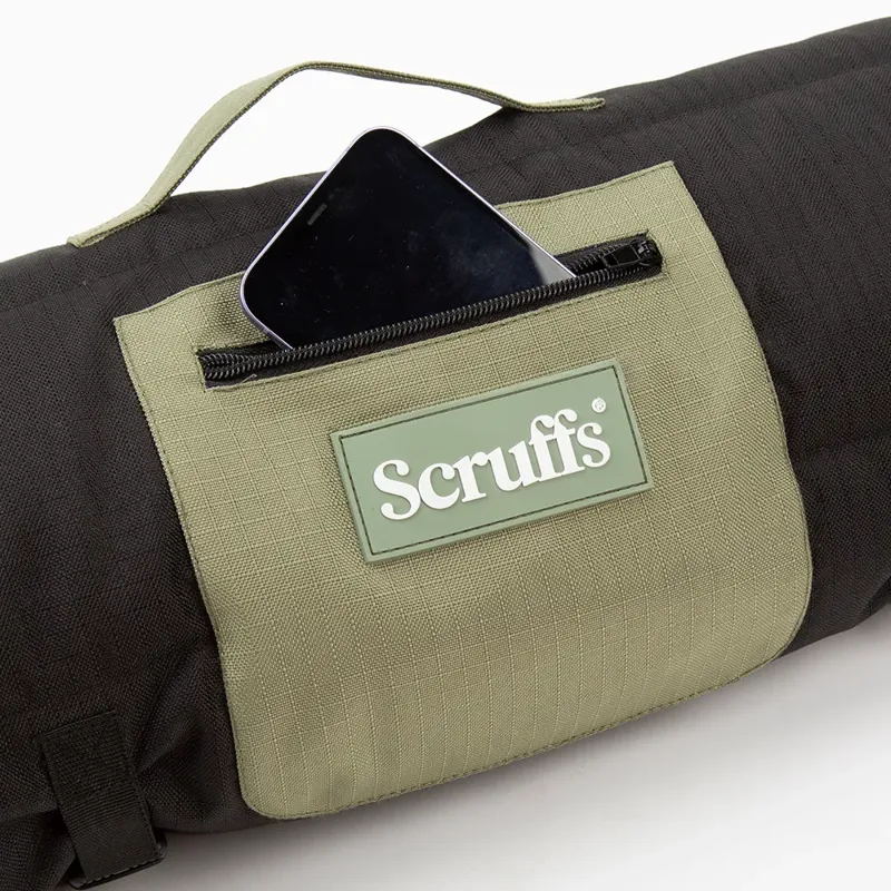 Scruffs Expedition Roll Up Travel Pet Bed - Khaki Green-2