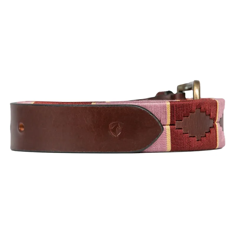 Hy Equestrian Polo Belt - Purple/Pink/Beige-1