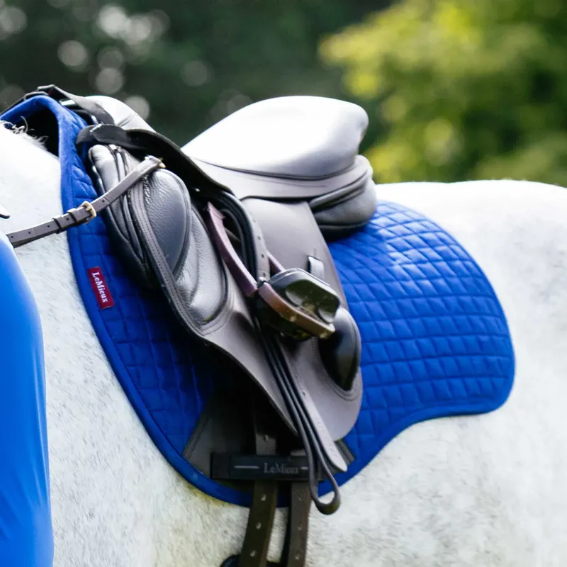 LeMieux Suede GP Square - Benetton Blue-1