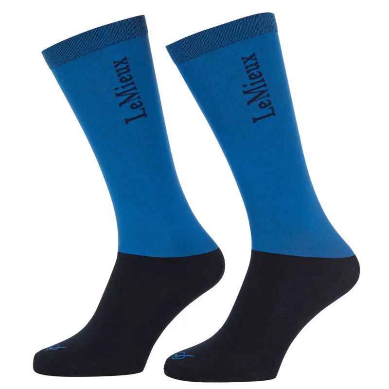 LeMieux Competition Socks 2 pack - Benetton Blue
