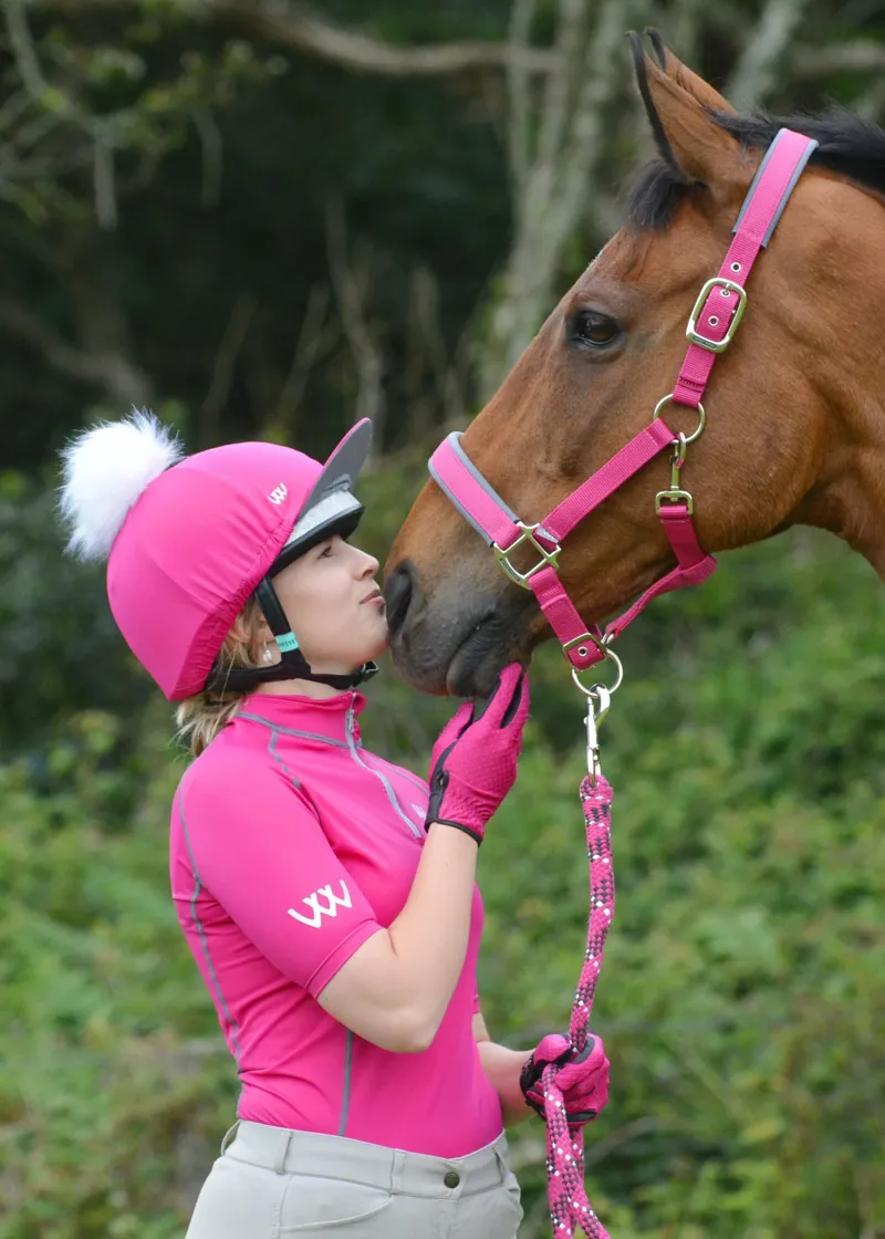 Woof Wear Contour Head Collar - Berry-1