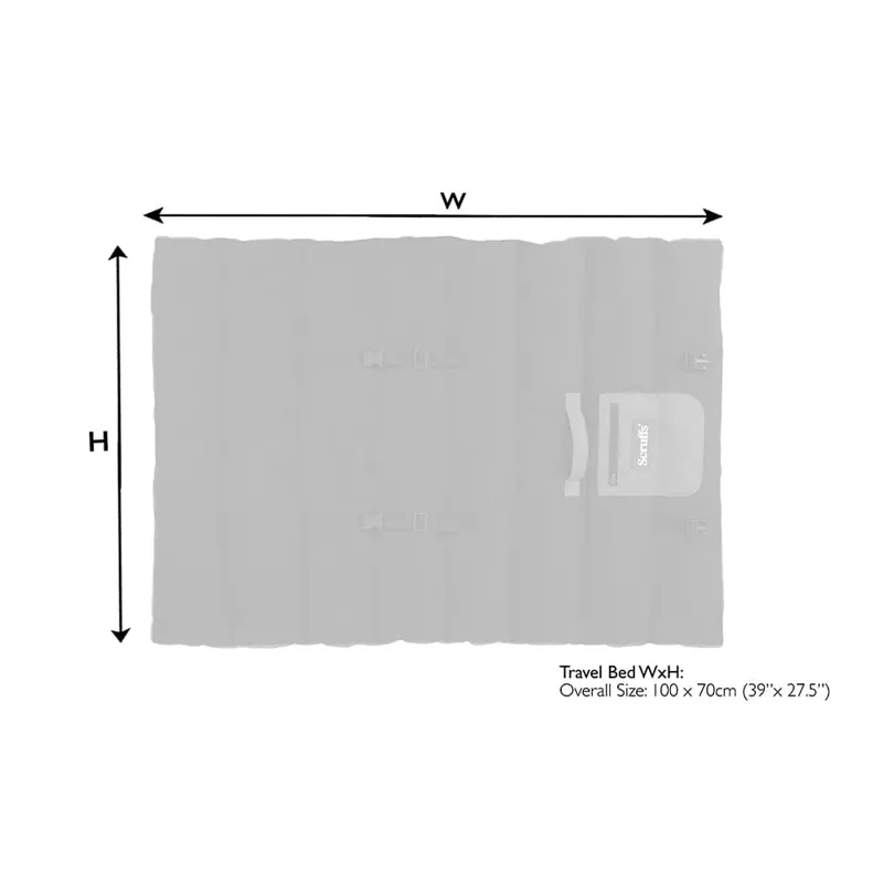 Scruffs Expedition Roll Up Travel Pet Bed - Storm Grey-5