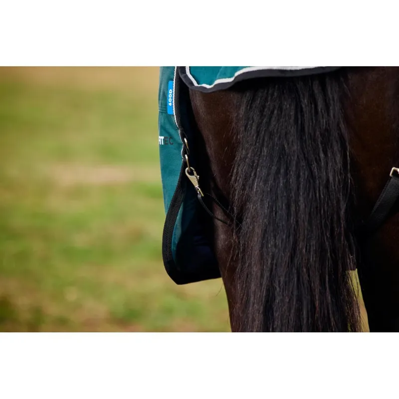 WeatherBeeta ComFiTec Classic 220g Turnout Rug - Forest Green/Black -6