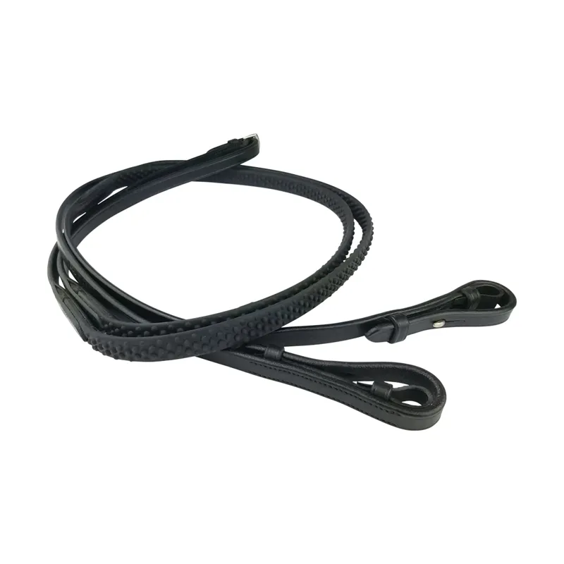 Cameo Flexi Reins 5/8 - Black