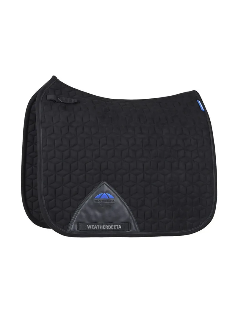 WeatherBeeta Suede Elite Air-Tec Dressage Saddle Pad - Black