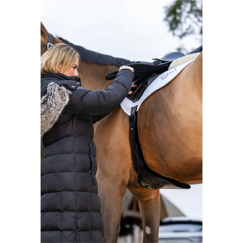 LeMieux Arika Simuwool Contoured Dressage Girth - Black-4