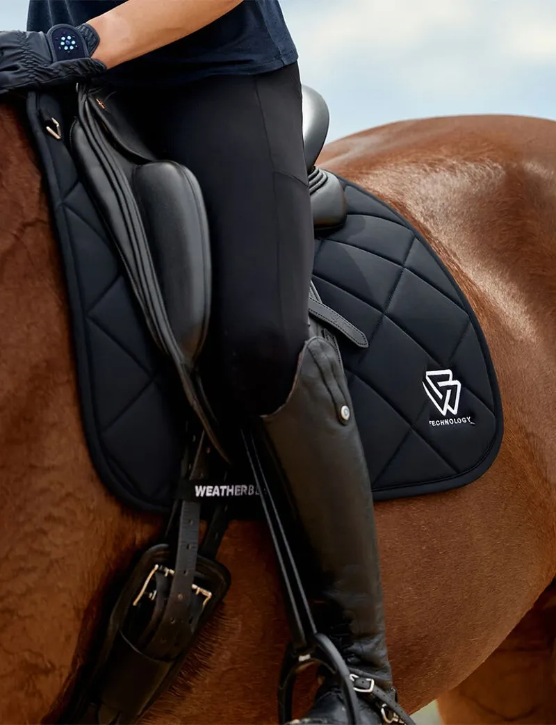 WeatherBeeta Soft Shell Pro 3D Air-Tec Dressage Saddle Pad - Black-2