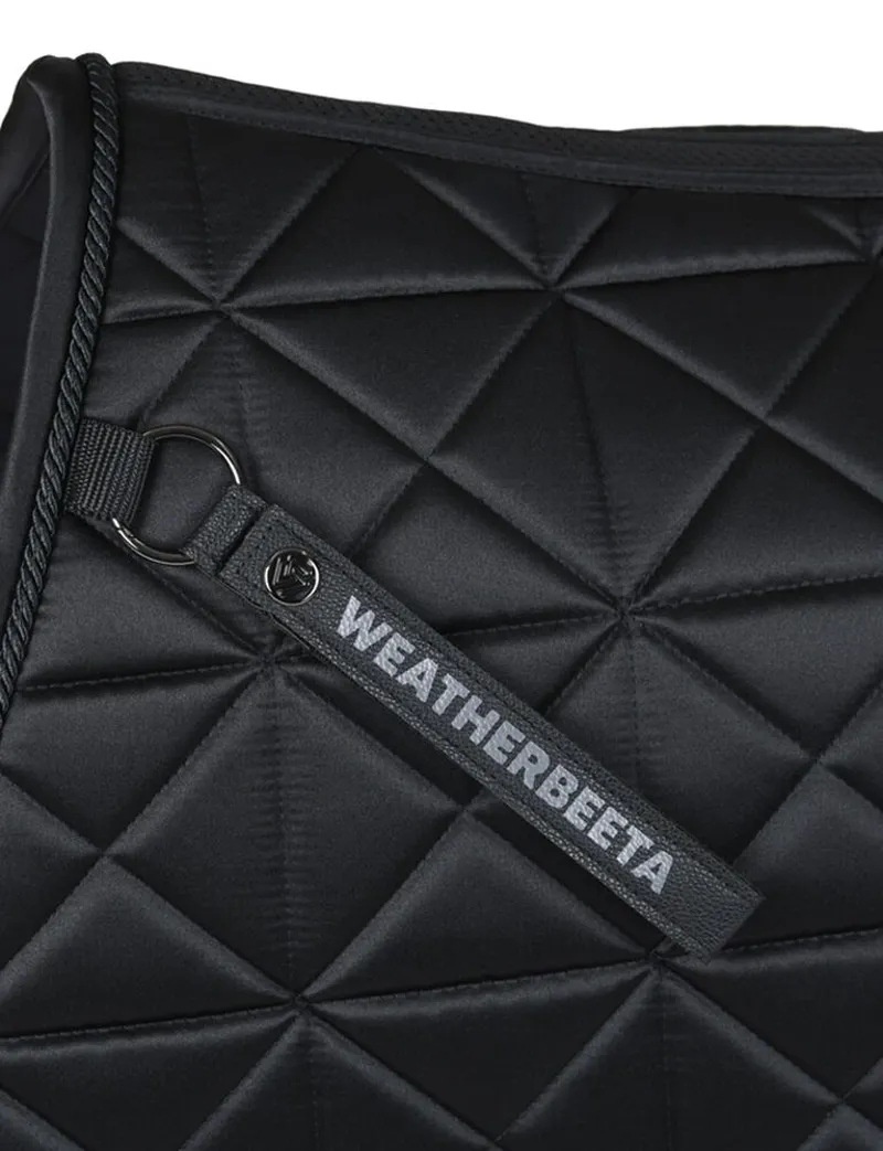 WeatherBeeta Satin Luxe Air-Tec Euro Jump Shaped Saddle Pad - Black-2